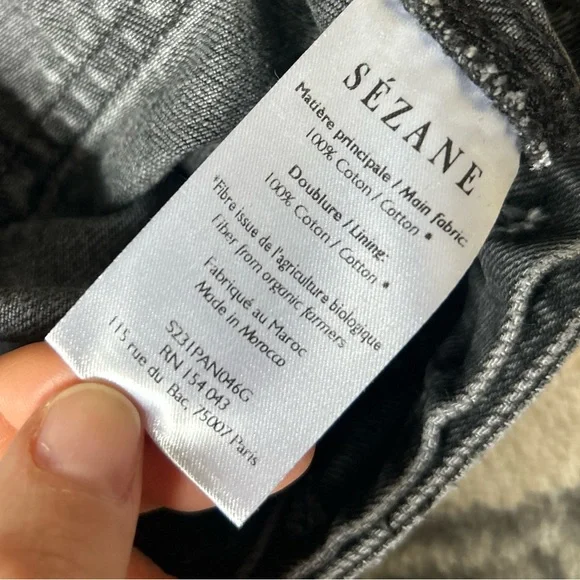 Sezane brut sexy black jeans - Picture 8 of 13